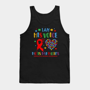 Hemolytic Anemia Awareness Support Red Ribbon Tank Top